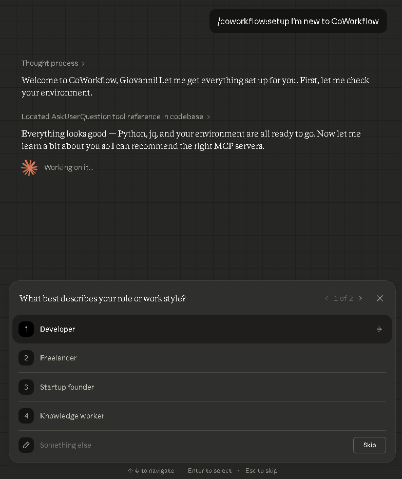 CoWorkflow running in Claude Cowork